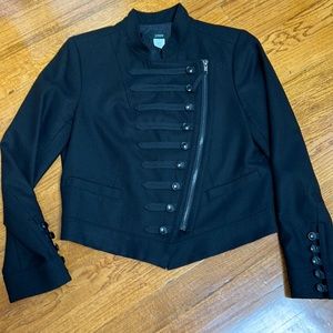 J.Crew black wool cropped jacket